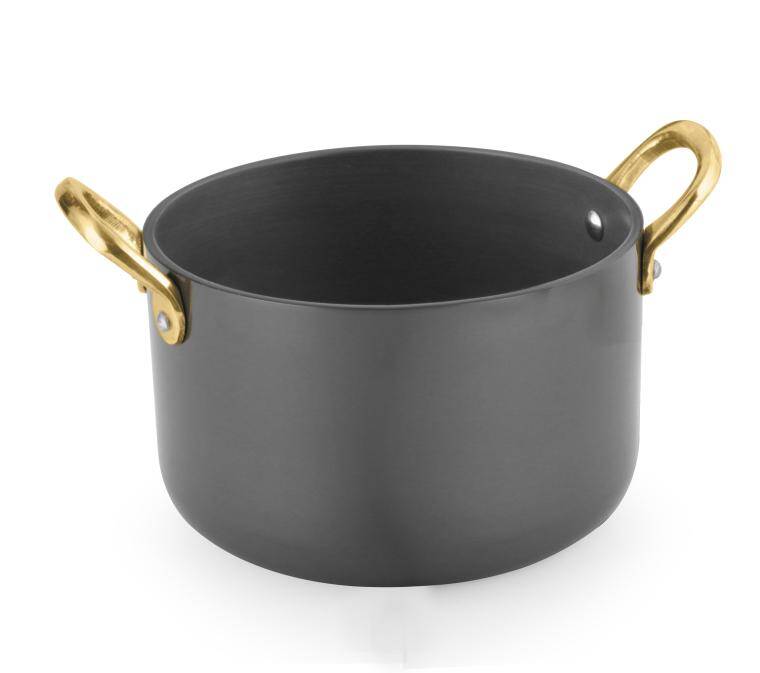 CHARMS, SAUCE POT, 2 HANDLES, ANODISED ALUMINIUM, cap. 600 ml; diam. 110 mm; h.. 70 mm;