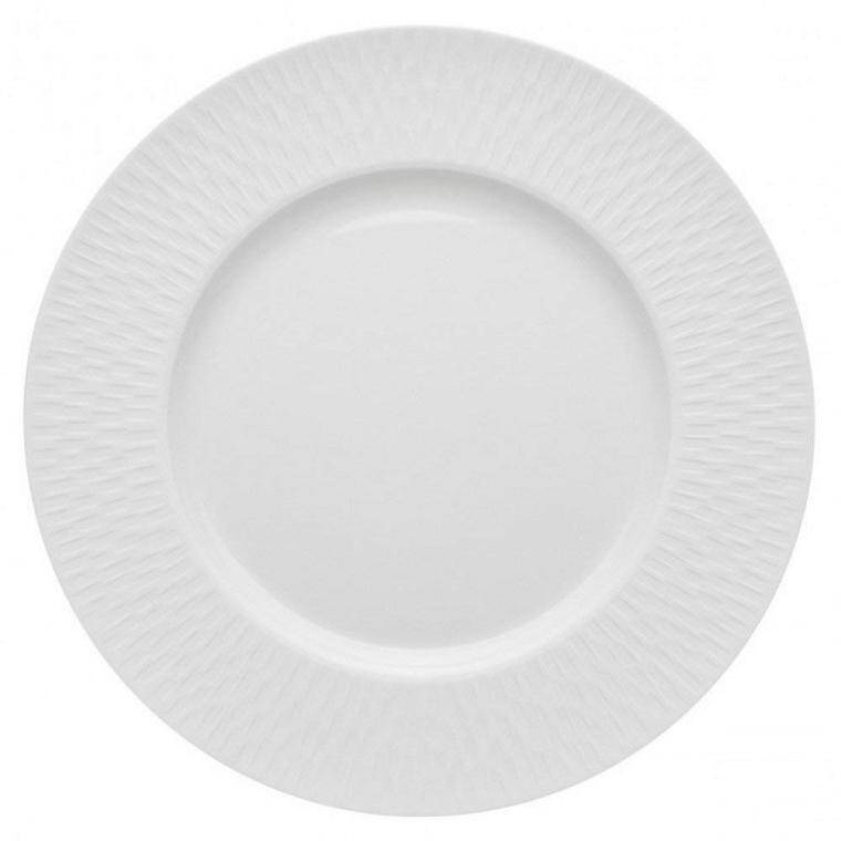 BOREAL SATIN WHITE FLAT PLATE diam. 290 mm