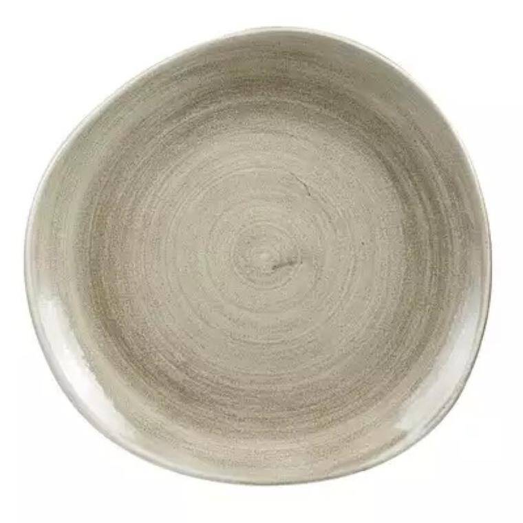 STONECAST PATINA ANTIQUE TAUPE PLATE diam. 264 mm