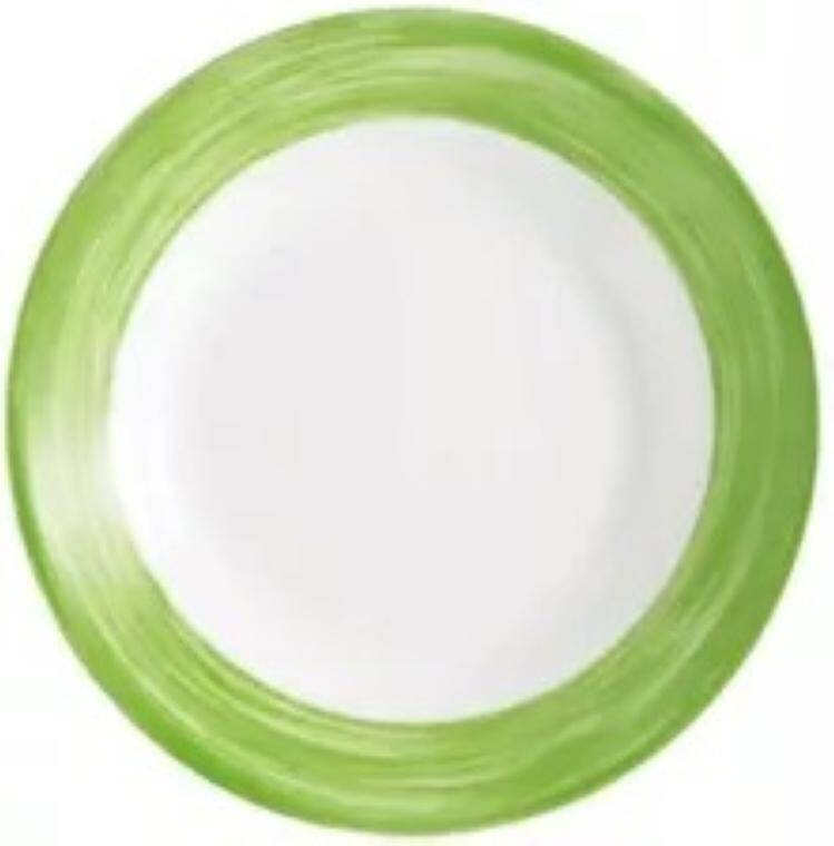 BRUSH GREEN SOUP PLATE diam. 225 mm