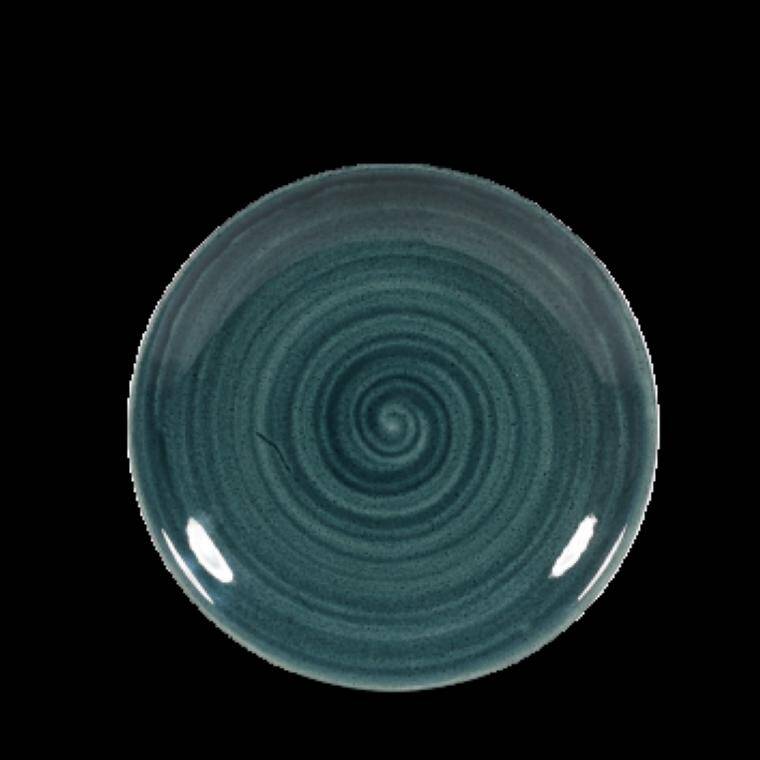 STONECAST PATINA RUSTIC TEAL Small Coupe Plate diam. 165 mm