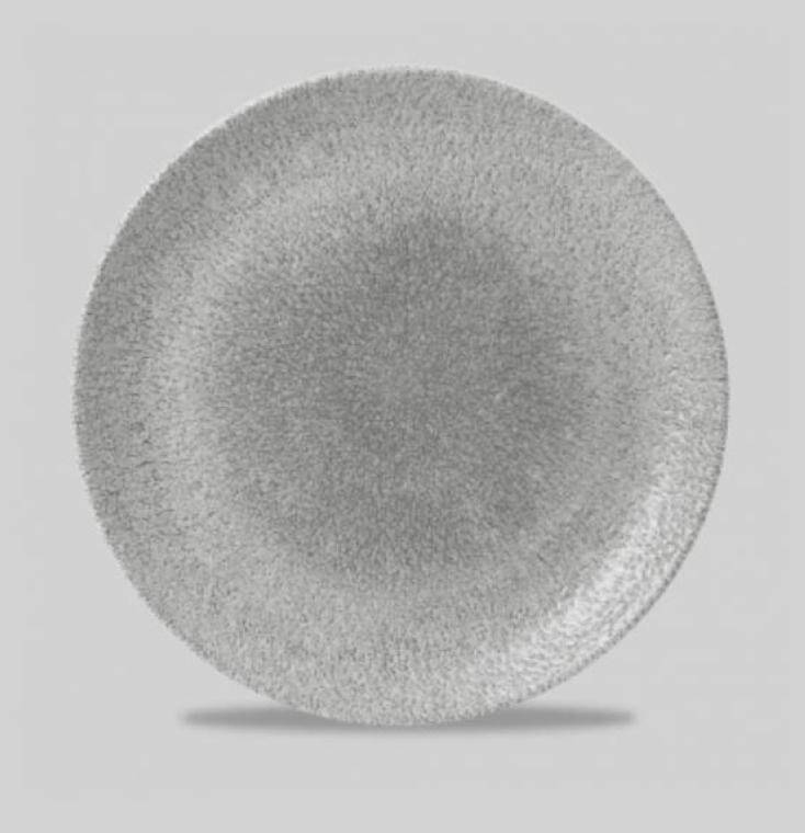 RAKU JASPER GREY Coupe Plate diam. 288 mm