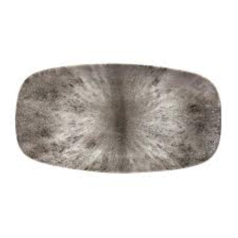 STONE QUARTZ BLACK CHEF'S OBLONG PLATTER 153x298 mm