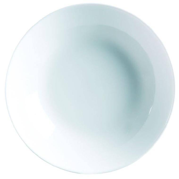 DIWALI blanc DEEP PLATE 20 CM