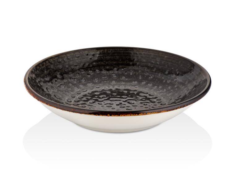 COWRY BLACK DEEP PLATE cap. 1,3 l  CENA DO WYPRZEDANIA STOKU