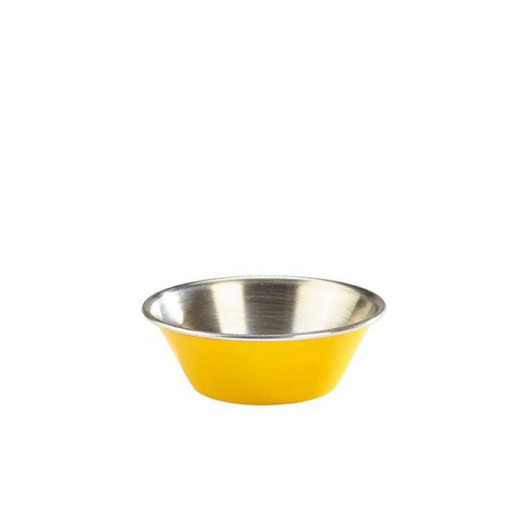 Table Pres 1.5oz Stainless Steel Ramekin Yellow cap. 43 ml