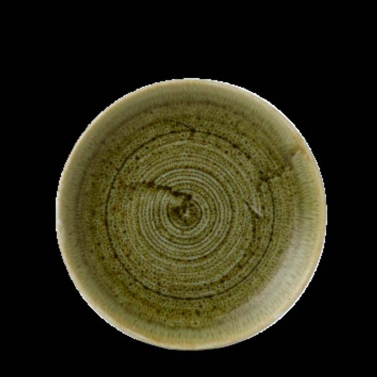 STONECAST PLUME OLIVE Coupe Plate diam. 165 mm