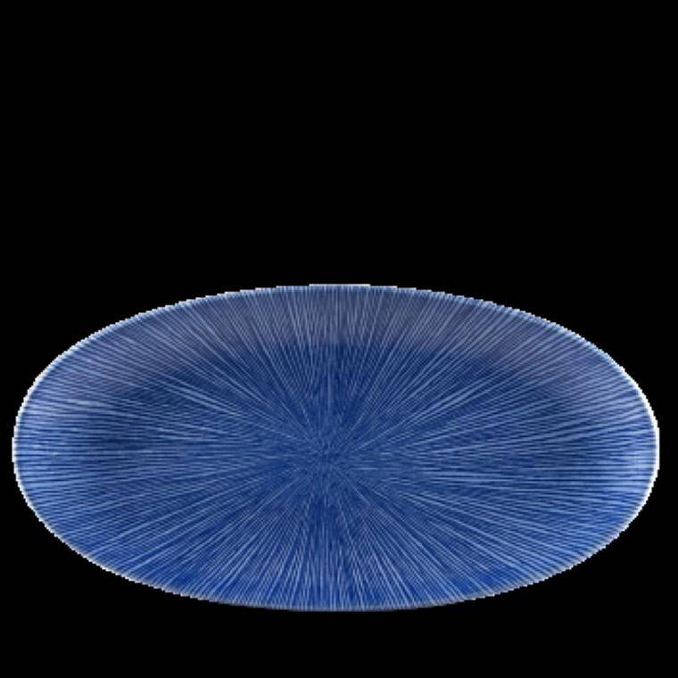 STUDIO PRINTS AGANO BLUE Chefs Oval Plate 173x347 mm  Discontinued - Endeavour to supply until Dec 2024