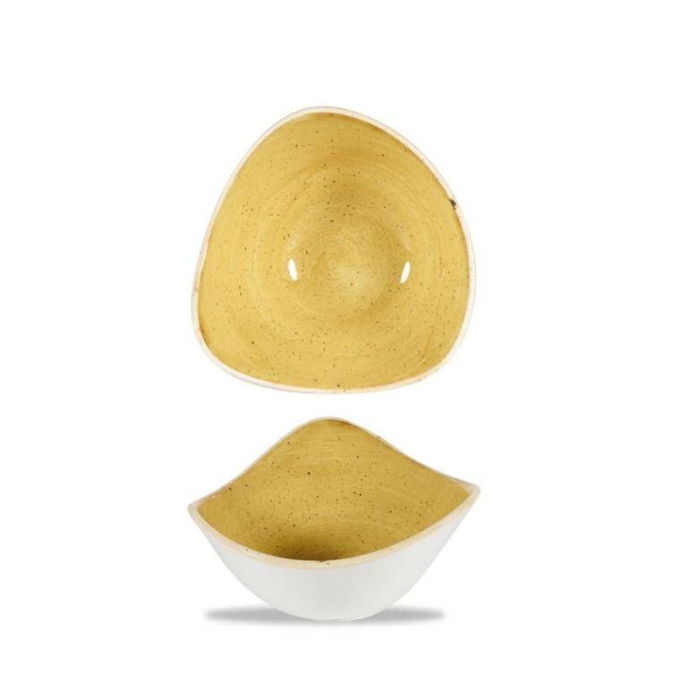 STONECAST MUSTARD Triangle Bowl cap. 260 ml