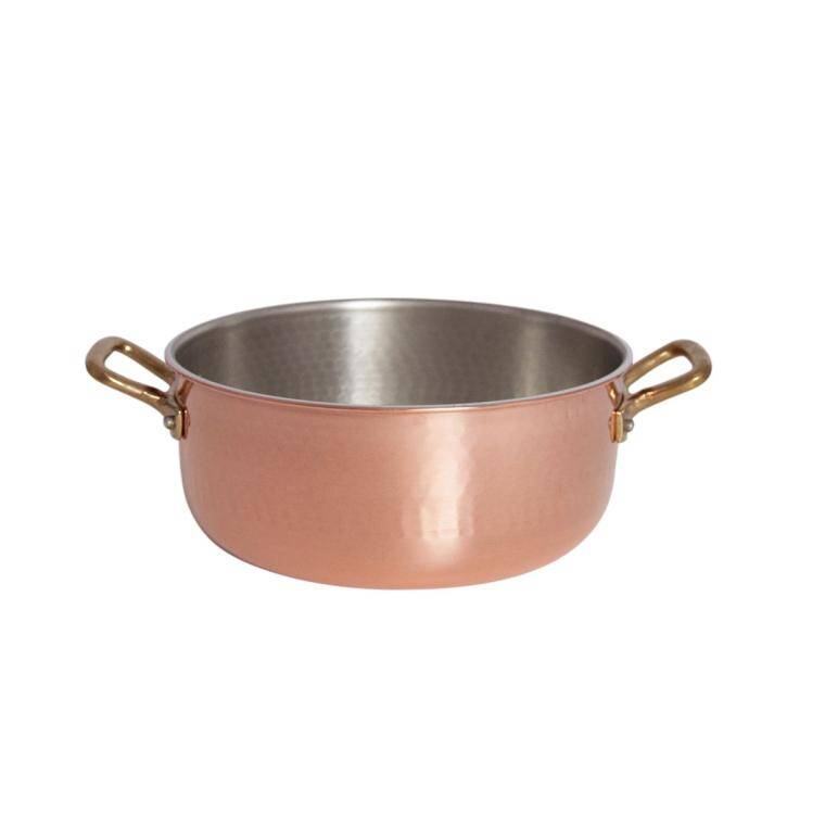 LOW CASSEROLE COPPER diam. 360 mm