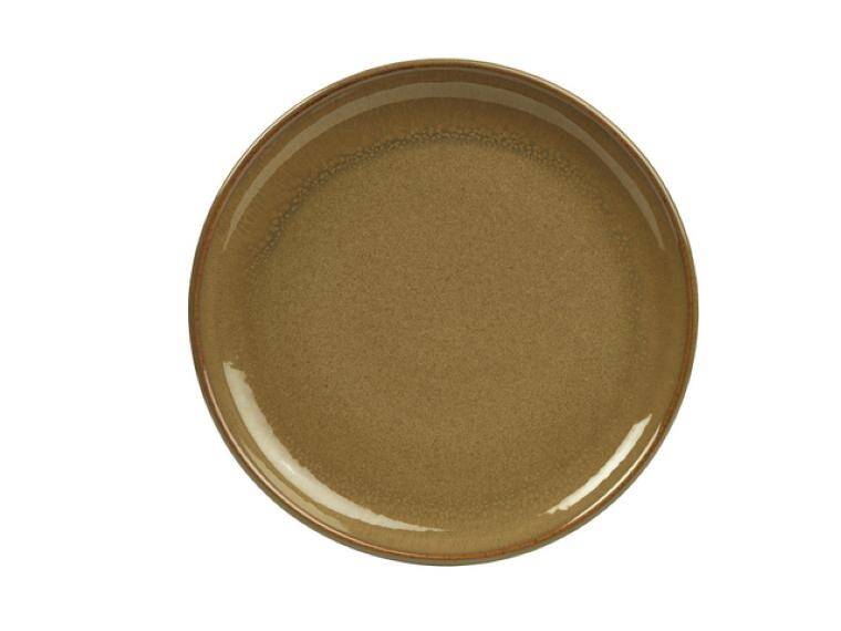 TERRA STONEWARE RUSTIC BROWN COUPE PLATE ( PRODUCT DISCONTINUED ) diam. 275 mm  MAGAZYN UK