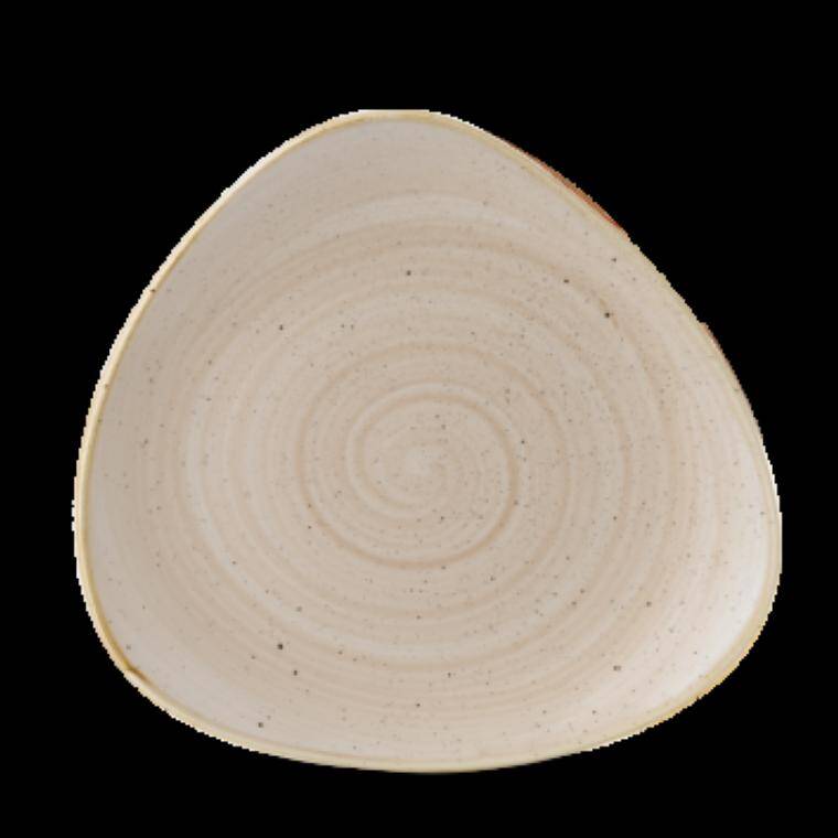 STONECAST NUTMEG CREAM Triangle Plate diam. 229 mm