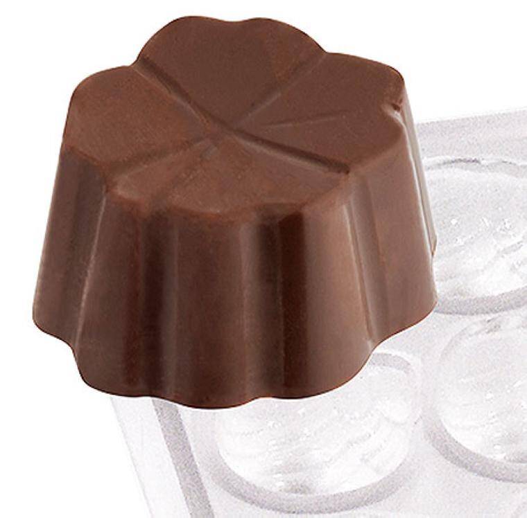 CHOCOLATE MOULDS CLOVER 24 diam. 27 mm