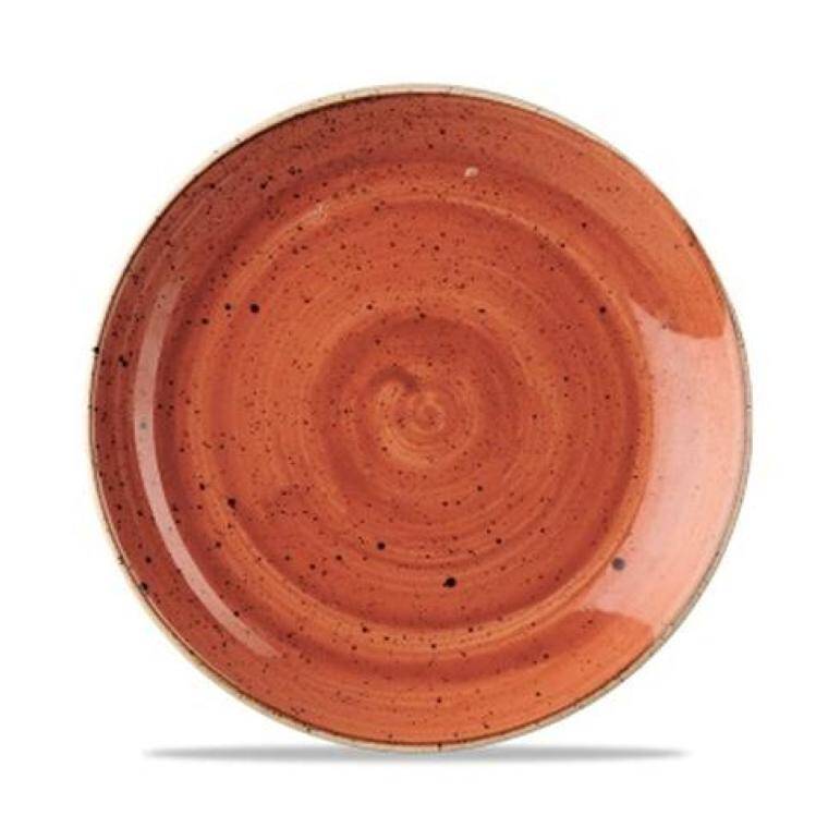 STONECAST SPICED ORANGE Medium Coupe Plate diam. 217 mm