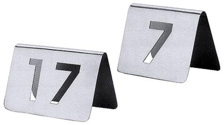 TABLE NUMBERS , SET OF NUMBERS 49 TO 60 75x mm