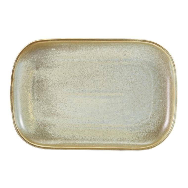 Terra Tableware Terra Porcelain Matt Grey Rectangular talerz 29 x 19.5cm 195x290 mm