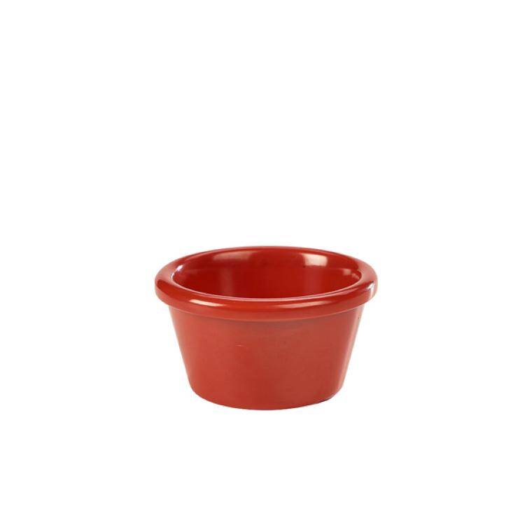 Table Pres Ramekin 3oz Smooth Red cap. 85 ml