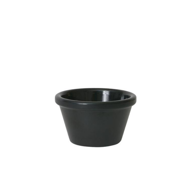 Table Pres Ramekin 3oz Smooth Black cap. 85 ml