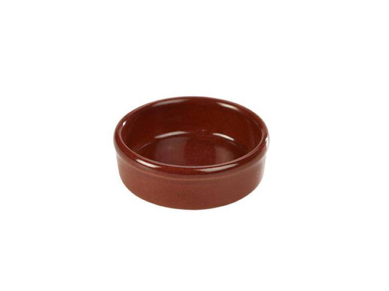 TERRA STONEWARE RUSTIC RED TAPAS DISH DISCONTINUED diam. 100 mm  MAGAZYN UK