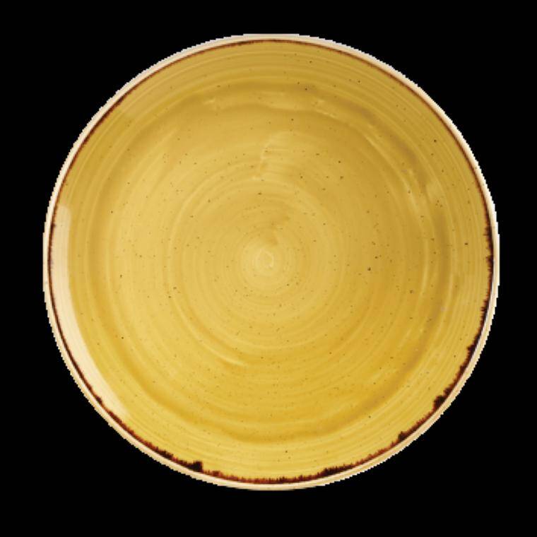 STONECAST MUSTARD PLATE diam. 330 mm