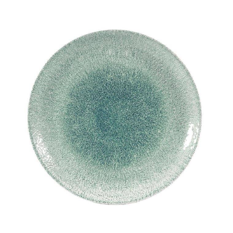 RAKU JADE GREEN Large Coupe Plate diam. 288 mm