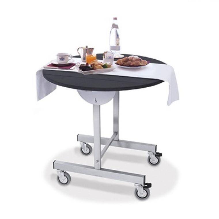 ROOM SERVICE TROLLEY, ROUND, FOLDED diam. 1000 mm