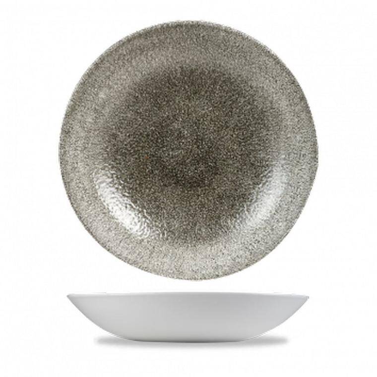 RAKU QUARTZ BLACK Large Coupe Pasta Bowl cap. 1,136 l