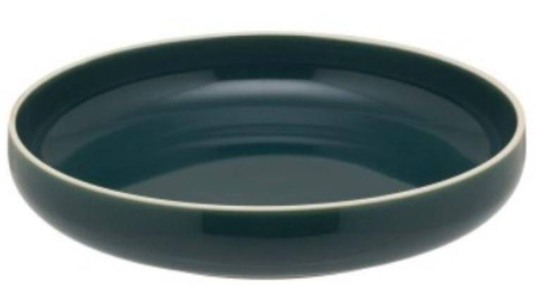 MONDO GREEN ROUND LARGE DEEP PLATE cap. 1 l  CENA DO WYPRZEDANIA STOKU