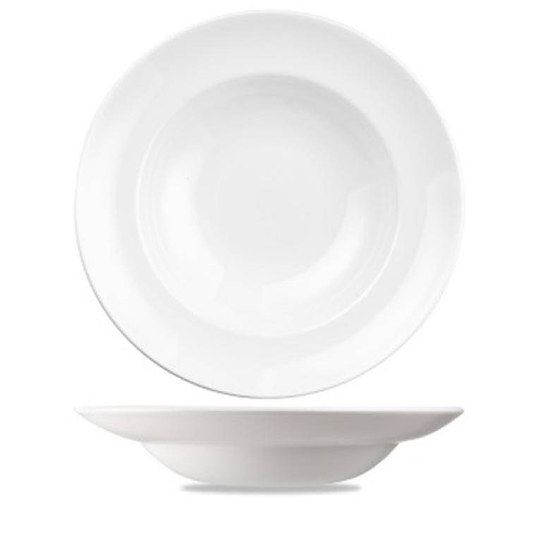 WHITE Round Pasta Bowl cap. 596 ml  Discontinued - Endeavour to supply until Dec 2027