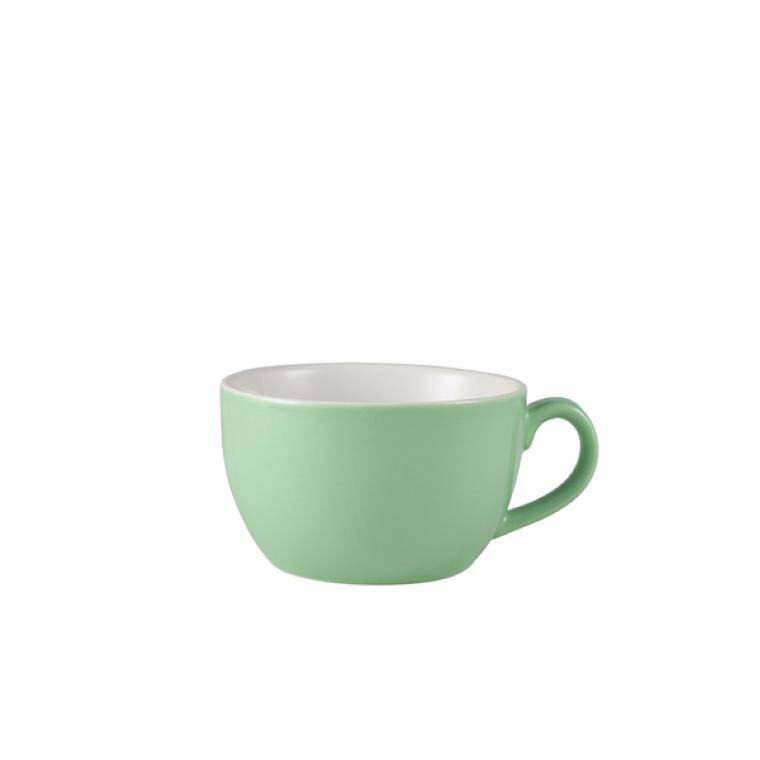 Porcelain Genware Porcelain Green miska Shaped Cup 25cl/8.75oz cap. 250 ml