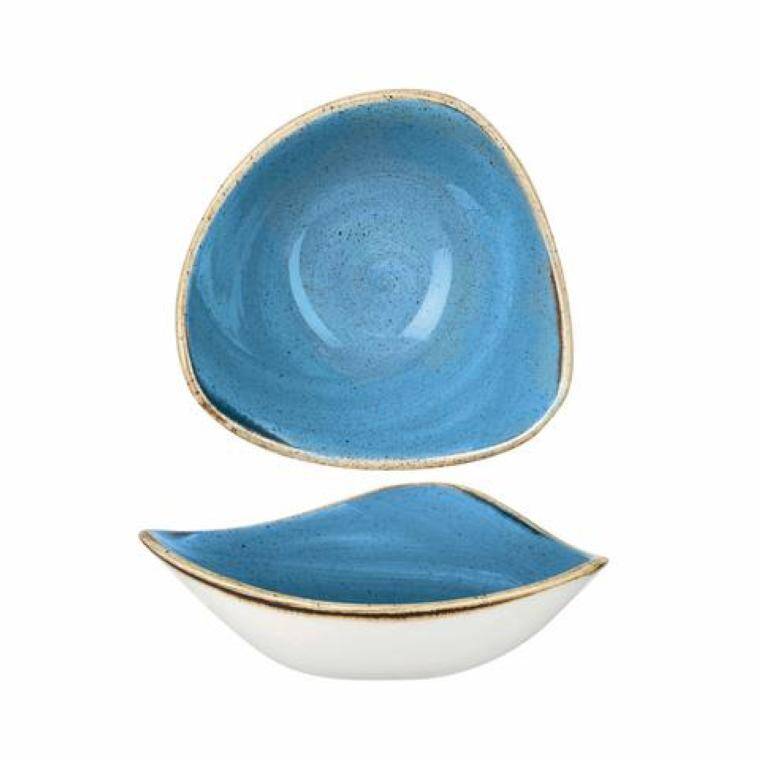 STONECAST CORNFLOWER BLUE Triangle Bowl cap. 260 ml