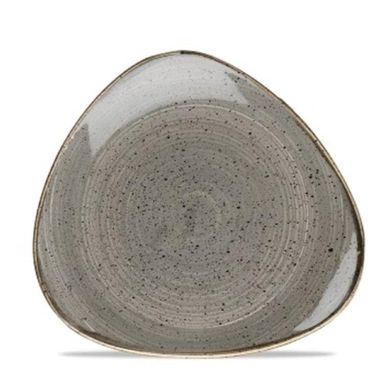 STONECAST GREY Triangle Plate diam. 229 mm