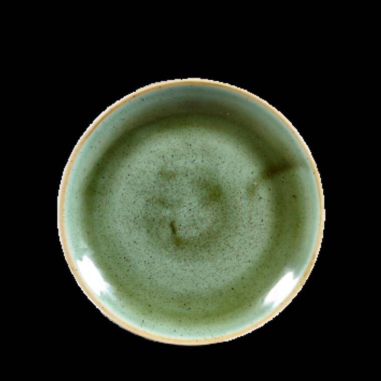 STONECAST SAMPHIRE GREEN Coupe Plate diam. 165 mm