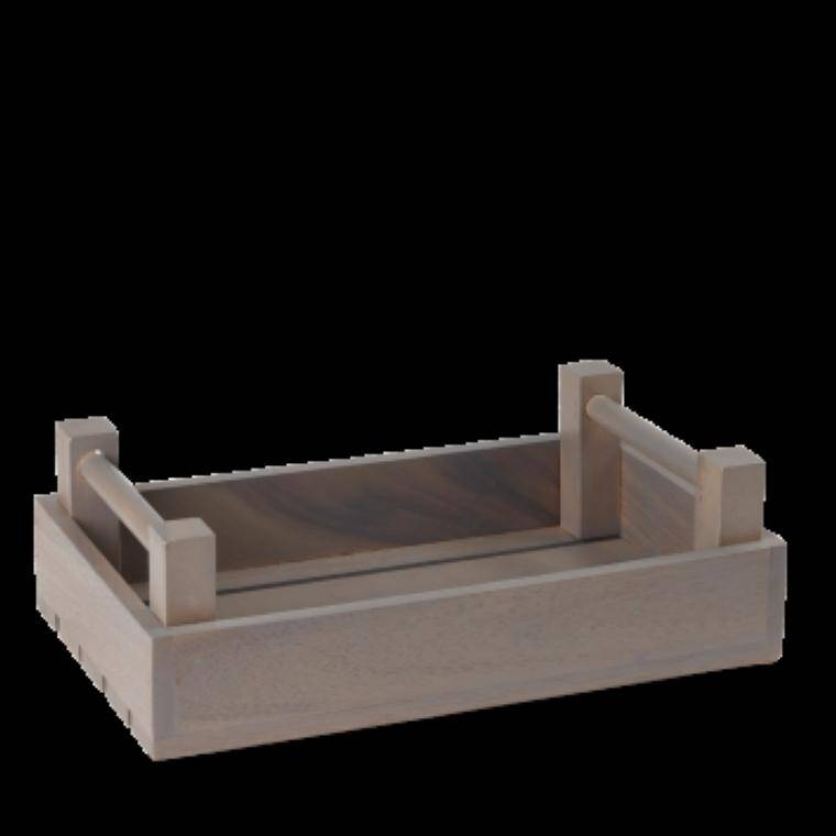 Wood RECTANGLE CRATE (PRODUCT DISCONTINUED) 420x345 mm  DOSTĘPNE DO WYCZERPANIA ZAPASÓW