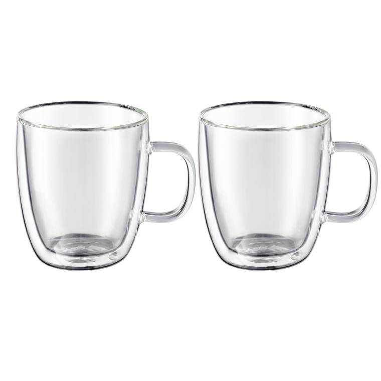 AM-MIA THERMAL GLASS WITH HANDLE SET 2 PCS cap. 350 ml  CENA DO WYPRZEDANIA STOKU