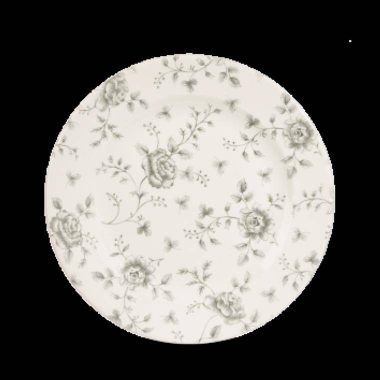 ROSE CHINTZ GREY PLATE diam. 305 mm