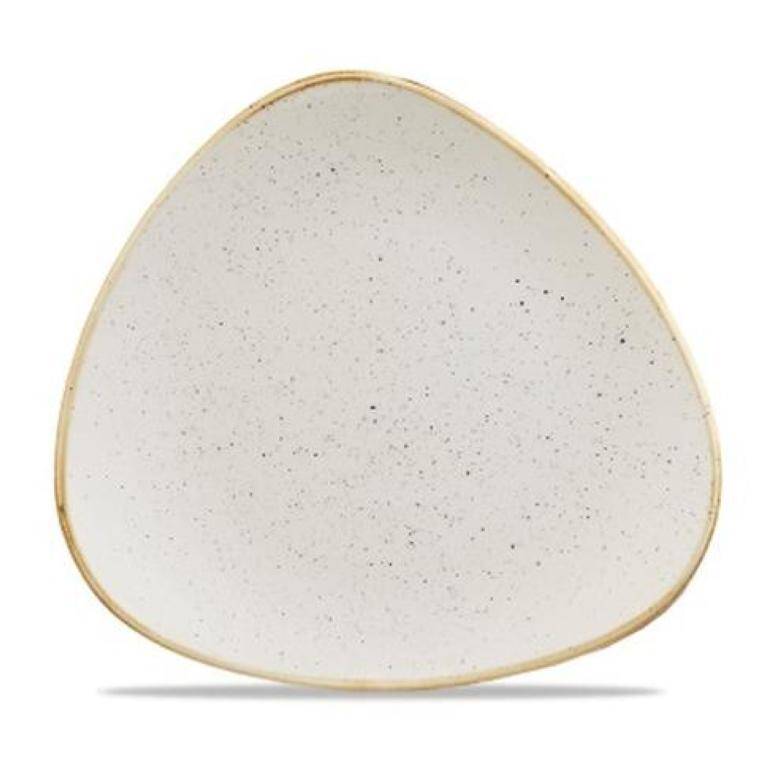 STONECAST BARLEY WHITE Triangle Plate diam. 265 mm