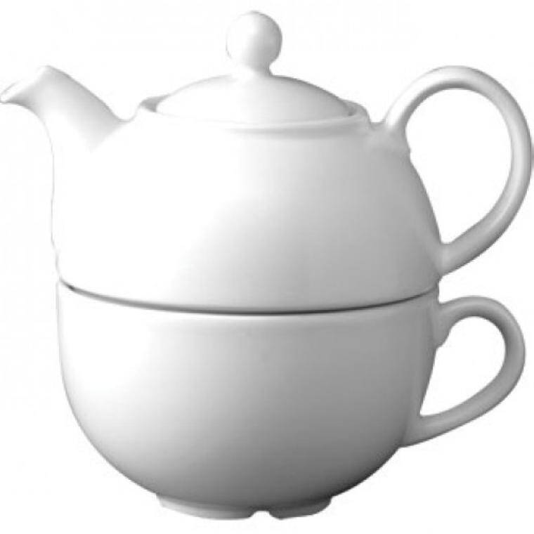 WHITE One Cup Teapot cap. 362 ml