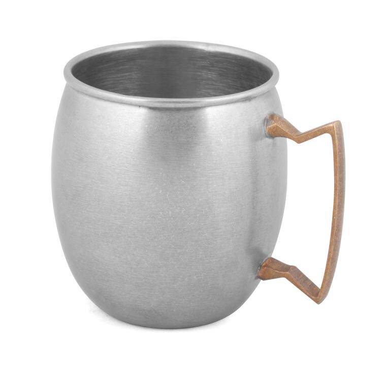 CHARMS, DRINKING MUG, VINTAGE STAINLESS STEEL, cap. 500 ml; diam. 150 mm;