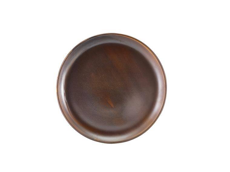 TERRA RUSTIC COPPER TERRA PORCELAIN RUSTIC COPPER COUPE PLATE diam. 275 mm