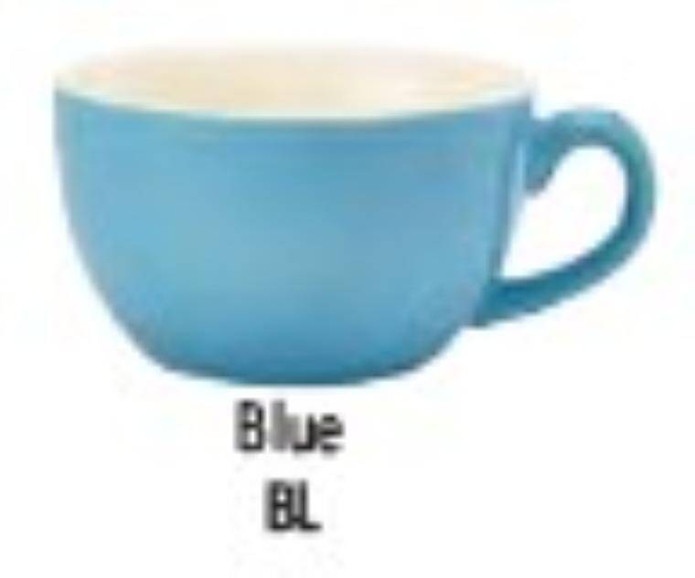 Porcelain Genware Porcelain Blue miska Shaped Cup 9cl/3oz cap. 90 ml