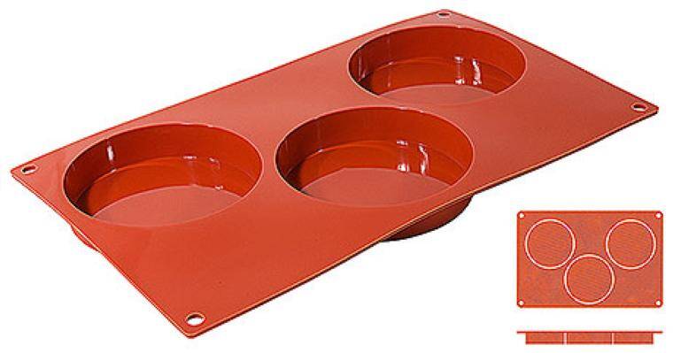 NON-STICK BISCUIT MOULDS WITH 3 MOULDS 175x mm