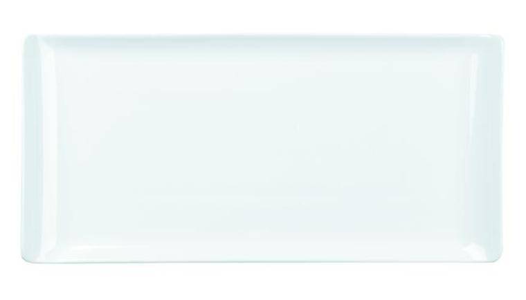 ALCHEMY BALANCE WHITE Rectangular Ceramic Buffet Tray 530x325 mm