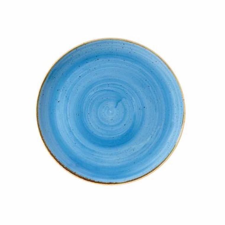 STONECAST CORNFLOWER BLUE Intermediate Coupe Plate diam. 260 mm