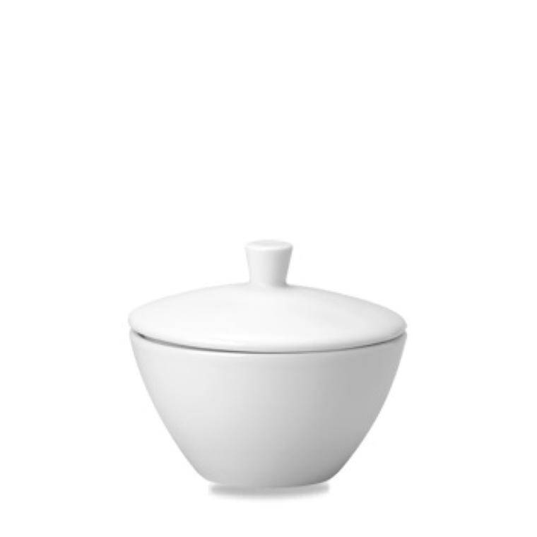 WHITE SUGAR BOWL LID diam. 95 mm  Discontinued - Endeavour to supply until Dec 2024