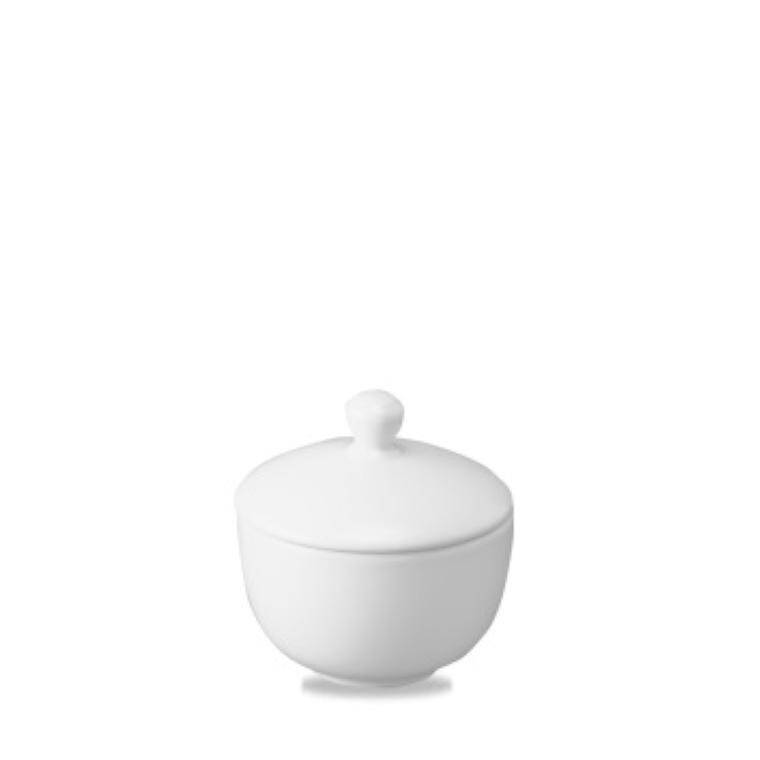 WHITE Sugar Bowl Lid diam. 90 mm