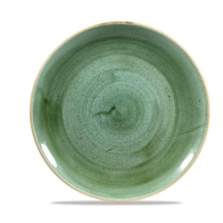 STONECAST SAMPHIRE GREEN Coupe Plate diam. 260 mm