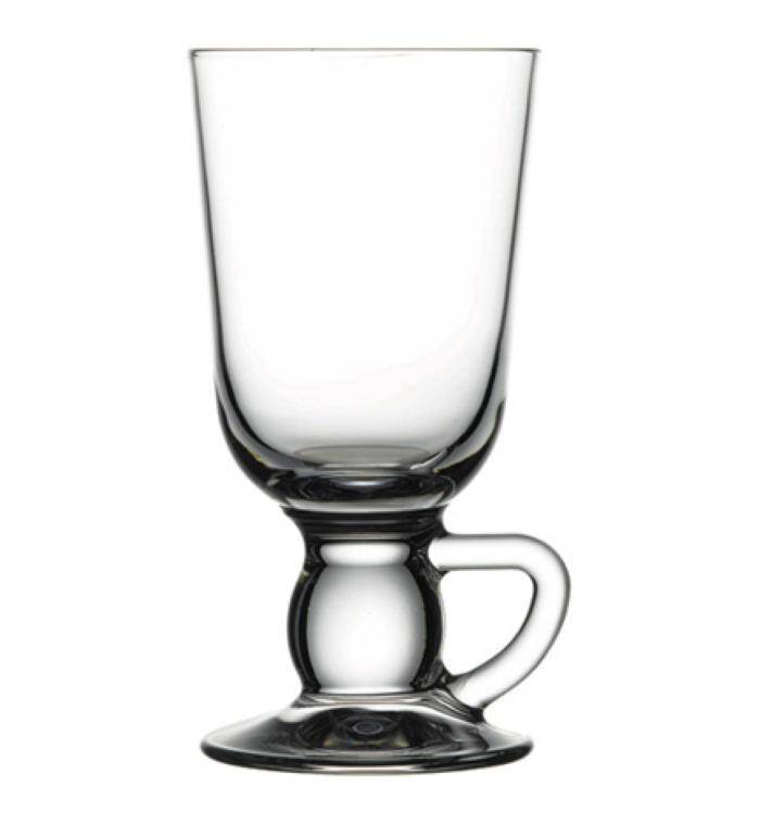 IRISH COFFEE 2 glass na stopce proste 270 ml IRISH COFFEE (64618)  CENA DO WYPRZEDANIA STOKU