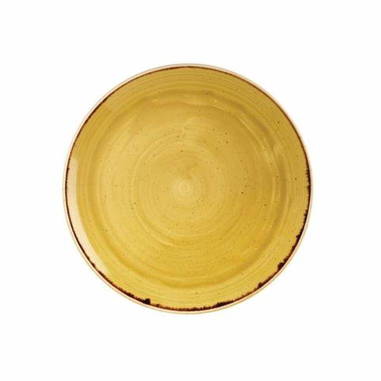 STONECAST MUSTARD Intermediate Coupe Plate diam. 260 mm