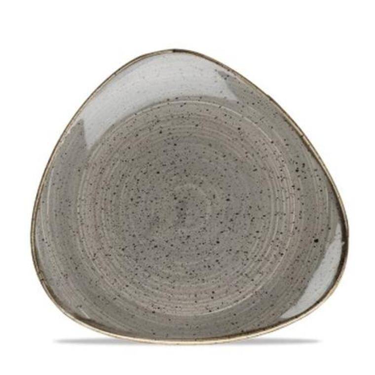 STONECAST GREY Triangle Plate diam. 192 mm